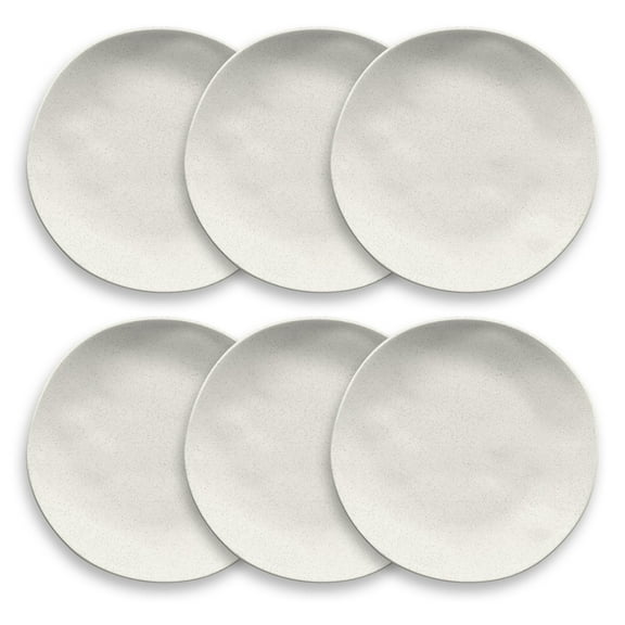 Abode Homewares by TarHong Organic Wheat PP Dinner Plate, 10.6", Set of 6 Ivory