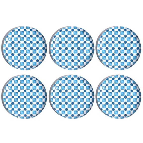 Palazzo Geo Tile Melamine Salad Plate - Multicolor - 8.5" - Set of 6