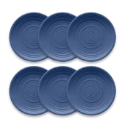 Abode Homewares by TarHong Planta Artisan Dinner Plate, 10.5 x 0.9", Set of 6 Blue