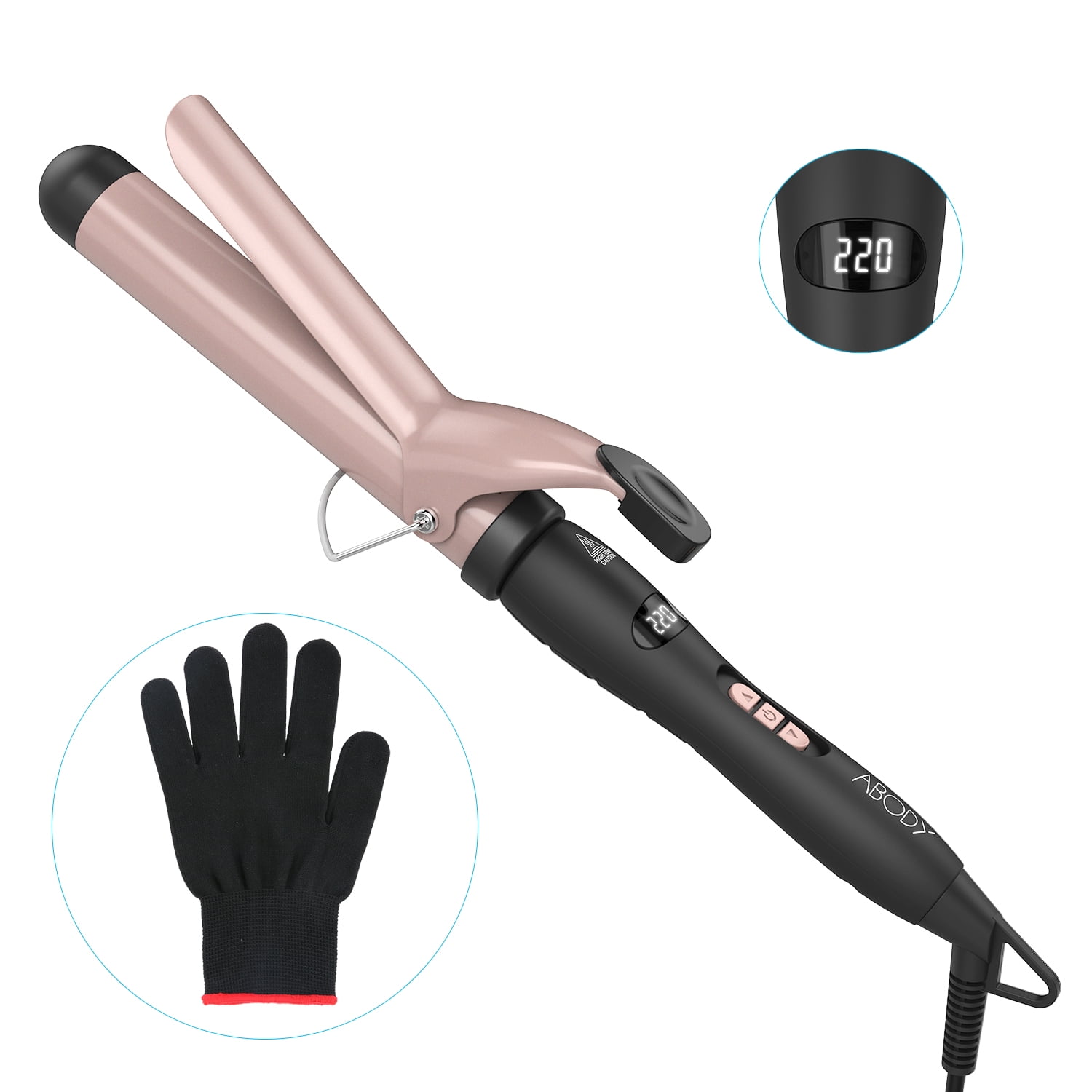 Abody 1.25inch hair curling iron
