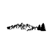 Abody 1 Pcs Universal Car Sticker Reflective Trees Mountain Forest Graphic Stickers for Camper RV Trailer Door Panel Decal Body Window