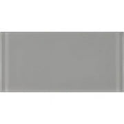 Abolos- Metro 3" x 6" Glass Field Backsplash Tile in Pebble (10sqft / 80pcs)