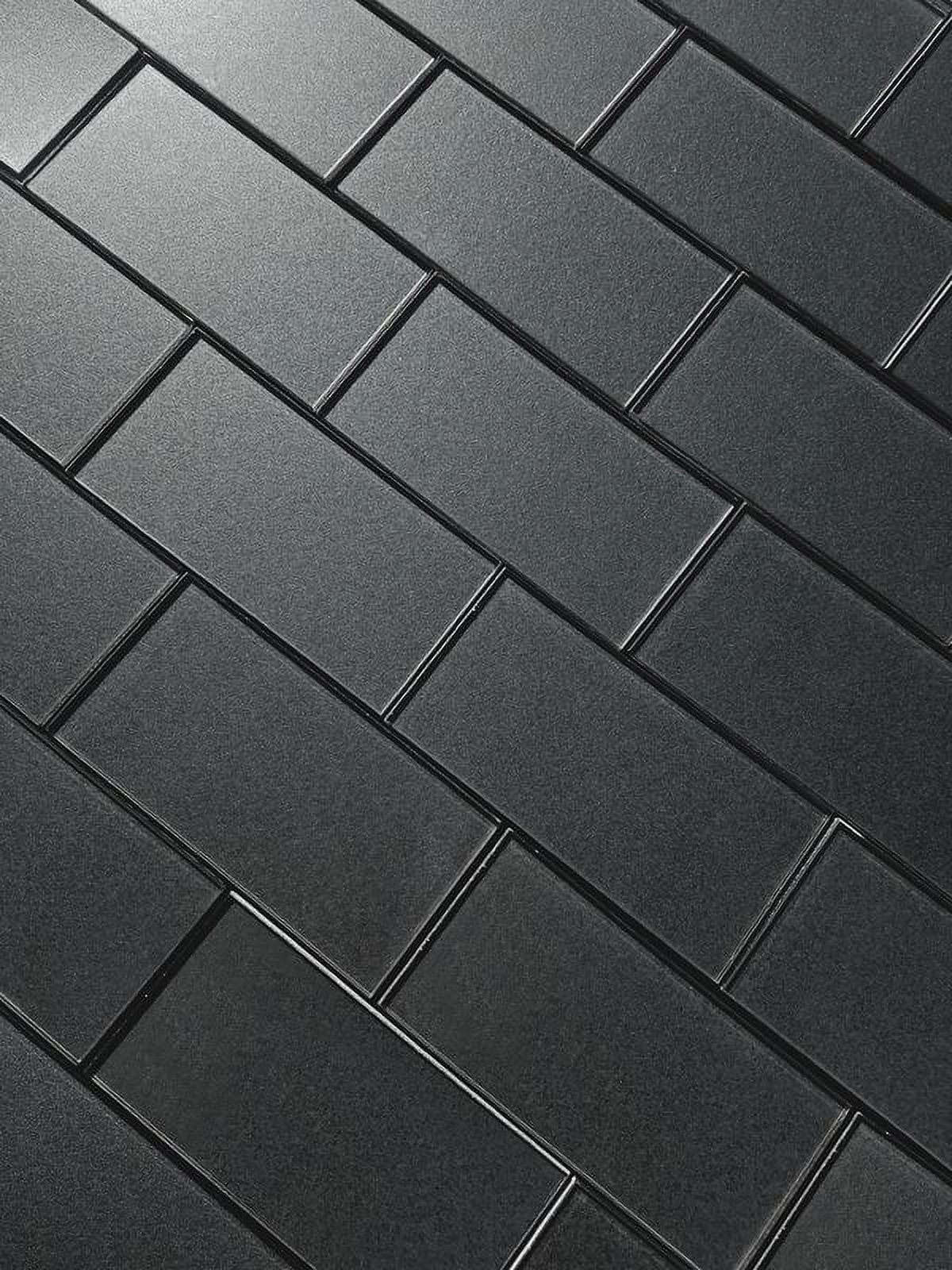Abolos- Secret Dimensions 3" x 6" Mosaic Glass Subway Wall Tile in Glossy Gray (14sf, 8pc per box)