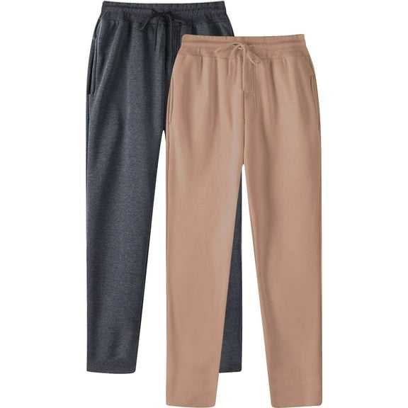 Abomasnow 2 PC Cargo Pants for Men Casual Work Hiking Sweatpants Baggy Jogger Trousers Loose Fit Soft Running Sports Outdoor Sweat Pants with Pockets