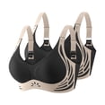 thumbnail image 1 of Abomasnow 2 Pack Push Up Bras for Women Seamless Wireless Bra 2026 Everyday Wear No Underwire Comfort Anti Sagging Bralettes, 1 of 4