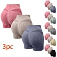 thumbnail image 1 of Abomasnow 3-Pack Women's Workout Shorts High-Waisted Yoga Shorts with Tummy Support Seamless Design, 1 of 3