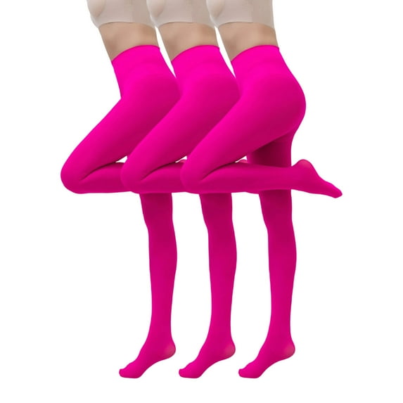 Abomasnow 3 Pairs Fleece Lined Tights Women Fleece Lined Leggings Warm Tights Thermal Translucent Leggings for Winter