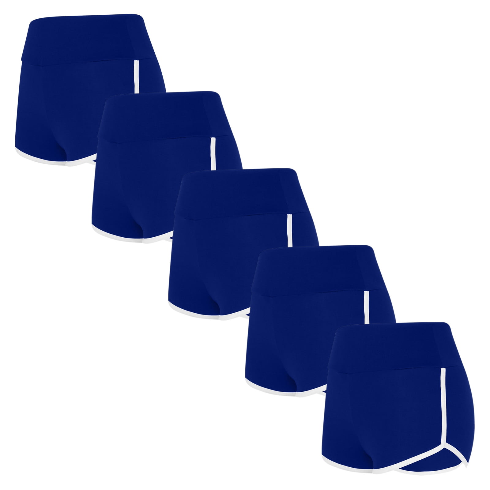 Abomasnow 5 Packs Women's Bike Shorts Soft Comfy Booty Workout Pants