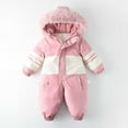 thumbnail image 1 of Abomasnow Baby Boy Girl Snowsuit Toddler One Piece Jumpsuit with Hooded Winter Warm Jacket Coat Outwear 0-4 Years, 1 of 3