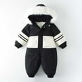 thumbnail image 1 of Abomasnow Baby Boy Girl Snowsuit Toddler One Piece Jumpsuit with Hooded Winter Warm Jacket Coat Outwear 0-4 Years, 1 of 3