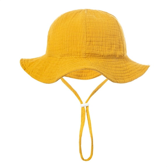 Abomasnow Baby Sun Hat Sun Protection Outdoor Adjustable Beach Hat,Kid Girl Wide Brim Bucket Hats for Infant Toddler Little Boy