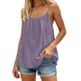 thumbnail image 1 of Abomasnow Backless Cami Tops for Women Summer Sleeveless Beach Dress Flowy Loose Spaghetti Strap Tank Tops with Back Tie, 1 of 5