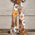 thumbnail image 1 of Abomasnow Boho Floral Printed Jeans for Women Plus Size Wide Leg Baggy Wesh Denim Jeans S-5XL, 1 of 6
