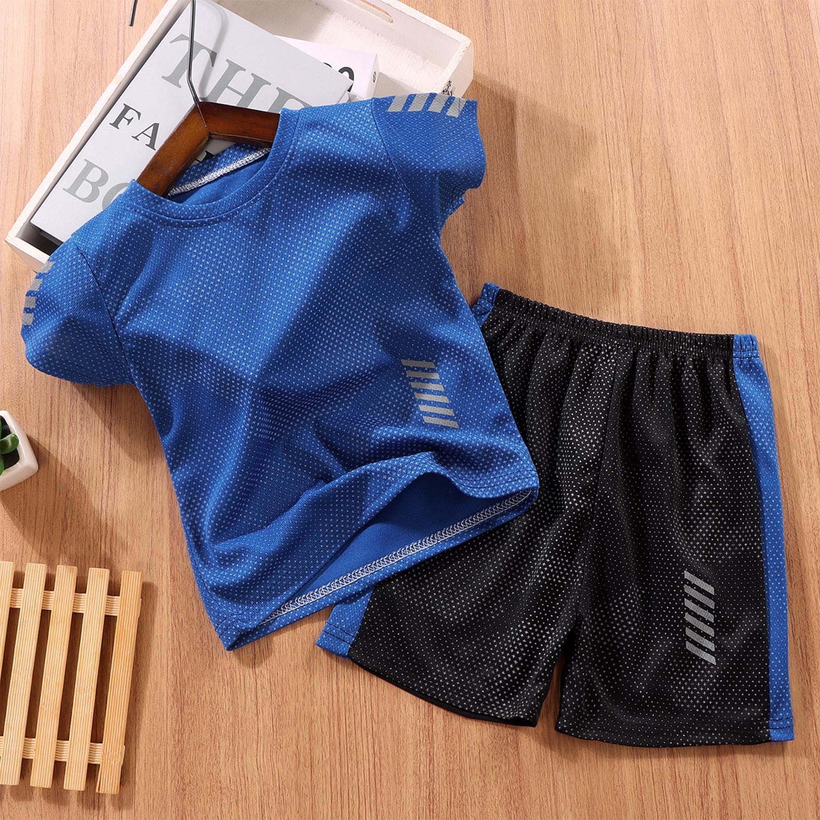 Abomasnow Boys Summer Clothing Sets Kids 2-Pack Jersey Soccer Outfit ...
