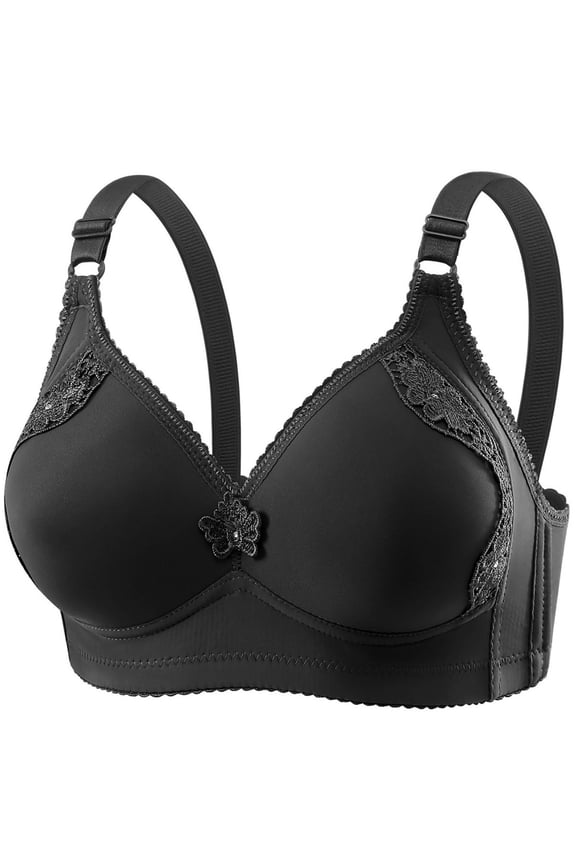 Bra for Womens Wireless Comfort Brassiere Sexy Bras Light Padded Lingerie L-5XL