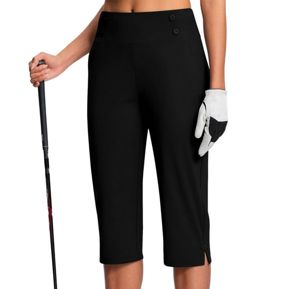 Abomasnow Capri Pants for Women Stretch High Waisted Crop Office Work Pants Summer Casual Capris Slacks Yoga Dress Pant