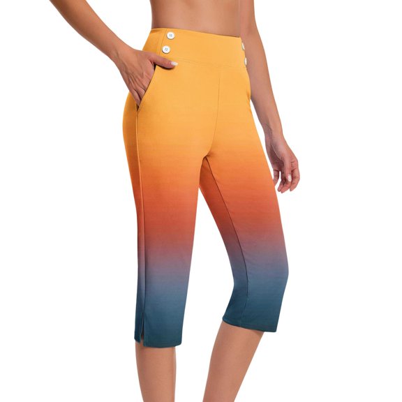 Abomasnow Capri Pants for Women Stretch High Waisted Crop Office Work Pants Summer Casual Capris Slacks Yoga Dress Pants S-5XL