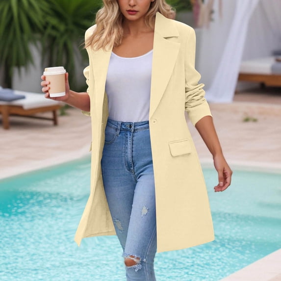 Abomasnow Cardigan Sweater for Women Open Front Lapel Long Coatigan Dressy Casual Long Sleeve Jacket Coat Fall Winter Outfits