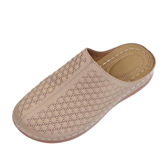 Abomasnow Clogs for Women Mules Shoes Slip on Leather Closed Toe Sandals Casual Arch Support Walking Platform Slides