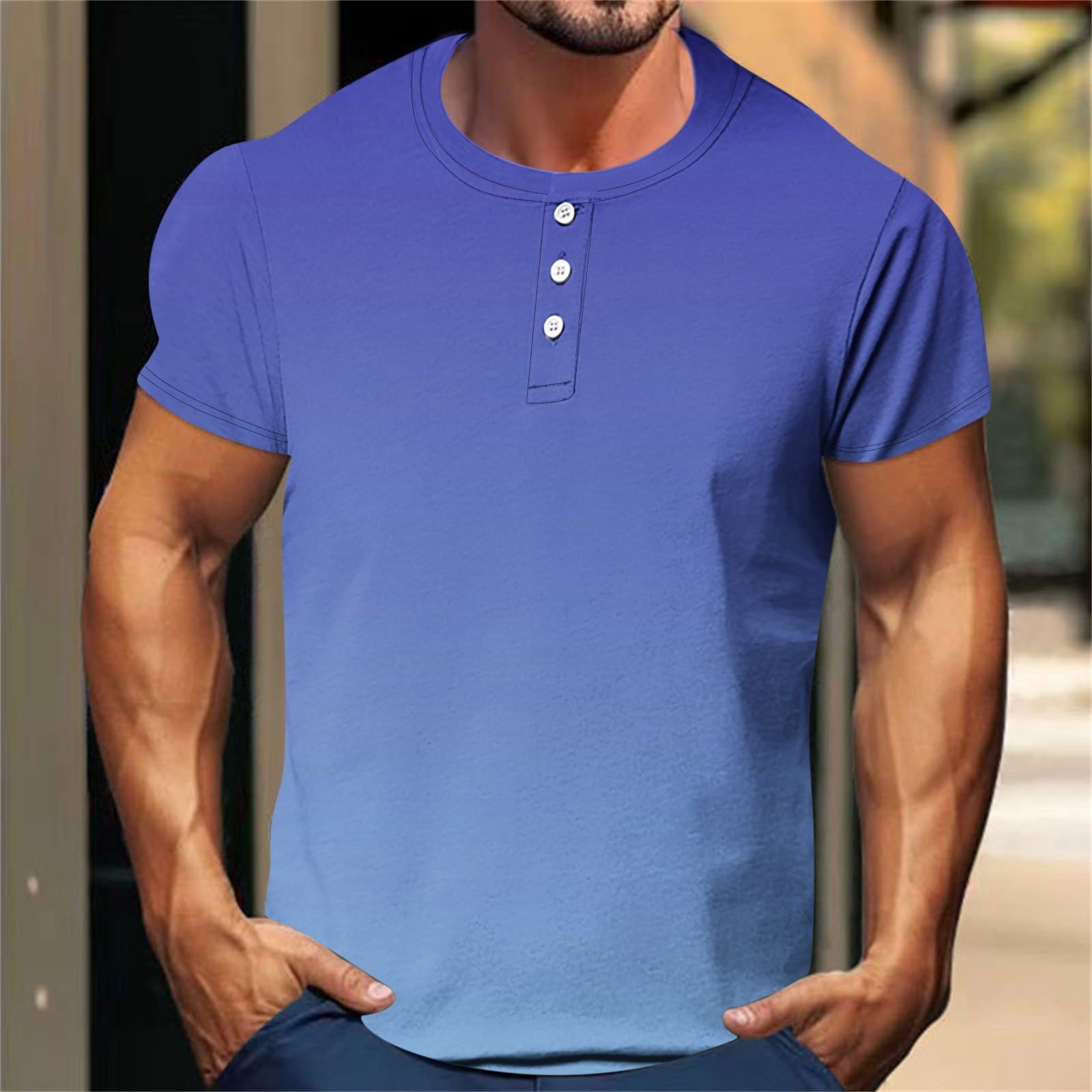 Collarless golf shirt sales
