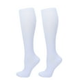 thumbnail image 1 of Abomasnow Compression Socks for Women and Men, 20-30 mmHg Knee High Support Stockings for Running, Flight, Travel, Pregnancy, Nurses, Circulation and Recovery, White, M, 1 of 3