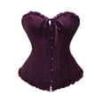 thumbnail image 1 of Abomasnow Corset Tops for Women Renaissance Floral Lace up Boned Overbust Bustier Shapewear, 1 of 2