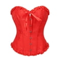 thumbnail image 1 of Abomasnow Corset Tops for Women Renaissance Floral Lace up Boned Overbust Bustier Shapewear, 1 of 4