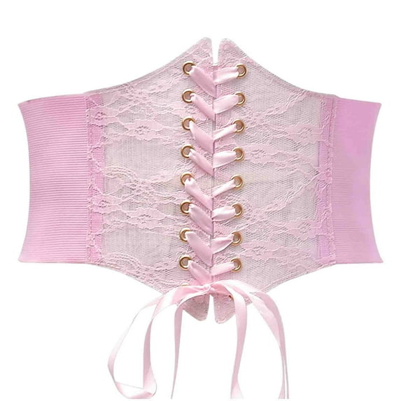 Abomasnow Corset Tops for Women Vintage Court Shapewear Bustier Adjustable Corset Waist Belt Lace Up Boned Overbust Corsets on Clearance