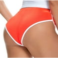 thumbnail image 1 of Abomasnow Women's Bike Shorts Sporty Elastic Waist Contrast Binding Booty Workout Dance Hot Shorts Running Athletic Track Shorts, 1 of 5
