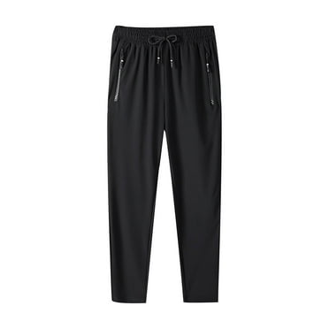 Abomasnow Deals of Today! Men's Sweatpants Lightweight Quick Dry Athletic Pants Traning Track Pants Joggers for Men Soccer Running Workout with Zipper Pockets