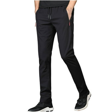 Abomasnow Deals of Today! Men's Sweatpants Lightweight Quick Dry Athletic Pants Traning Track Pants Joggers for Men Soccer Running Workout with Zipper Pockets