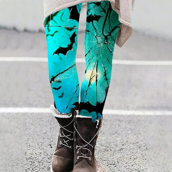 Miqool Leggings Halloween for Women Casual Fall Fashion High Waist Gym Leggings Butt Lift Compression Leggings