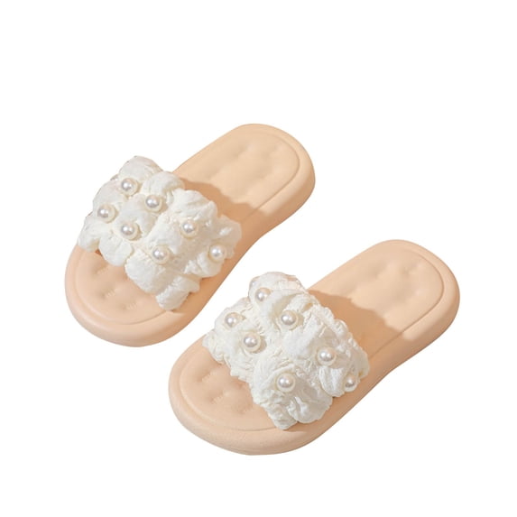 Abomasnow Girls Cloud Slides Sandals Shower Slippers Slip on Slide Sandals Non-slip Summer Beach Pool Shoes for 5-12 Years