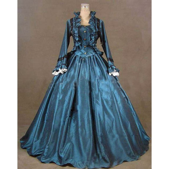 Abomasnow Halloween Costumes, Woman 2024 Renaissance Medieval Ru Elegent Costume Tiered Traditional Irish Cosplay Vintage Long Sleeves Maxi Dress