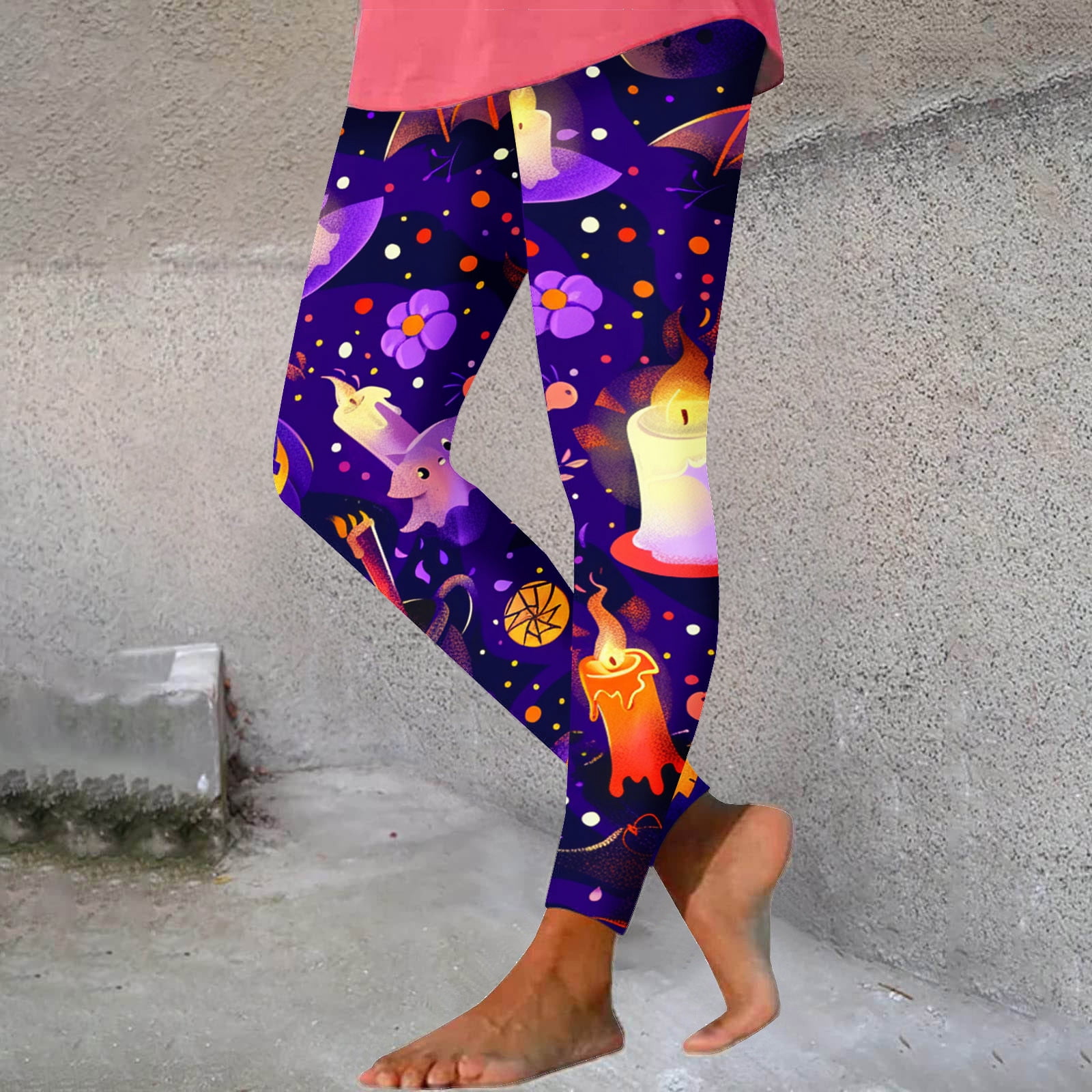Abomasnow Halloween Leggings for Women Horror Print Costumes Soft High