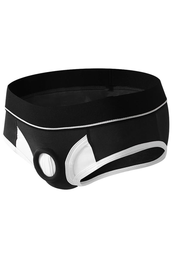 Harness Pants Strapless Underwear for Men Open Front Underwear Boxer Briefs Cut Out Bikini Trunks Shorts