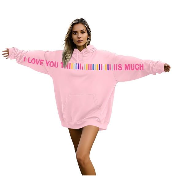 Abomasnow I Love You This Much Hoodies Valentine Hoodies for Women Men Valentine's Day Couple Sweatshirts Funny Graphic Pullover Tops