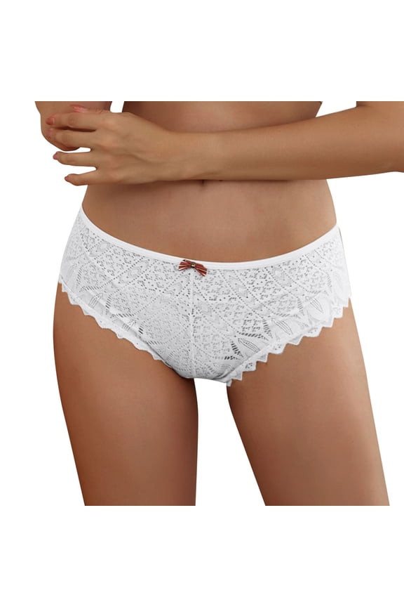 Lace G-String Thongs fow Women Sexy Low waist See Through Thong Underwear Breathable T-back Panties S-5XL on Clearance