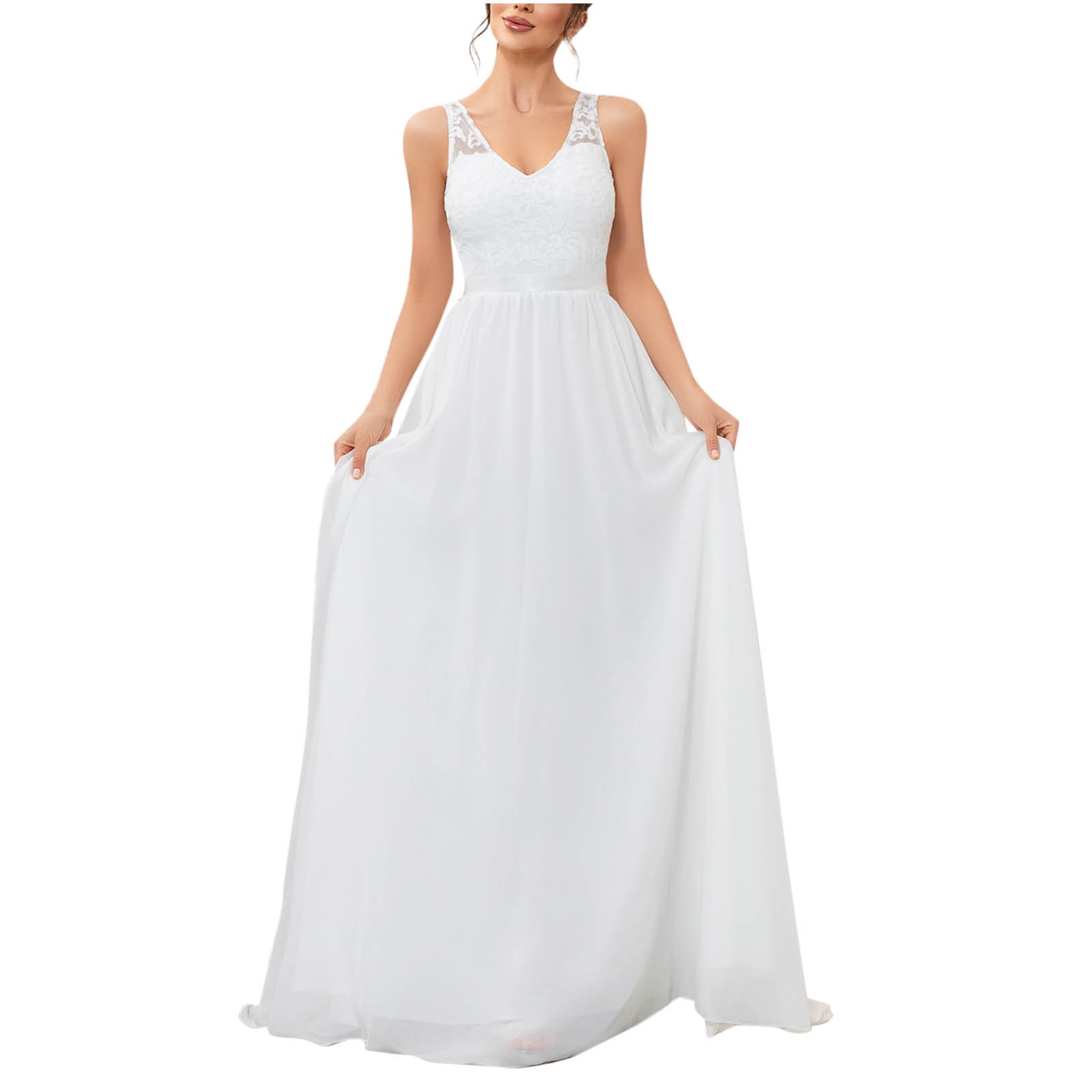 Abomasnow Lace Wedding Dresses for Womens 2025 Tulle Layers A Line Beach  Wedding Gowns Formal Long Satin Evening Ball Gowns - Walmart.com
