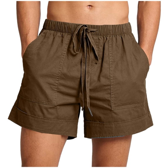 Abomasnow Linen Shorts for Women Loose Fit Drawstring Elastic Waisted Wide Leg Shorts with Pockets 2026 Summer Vacation Outfit