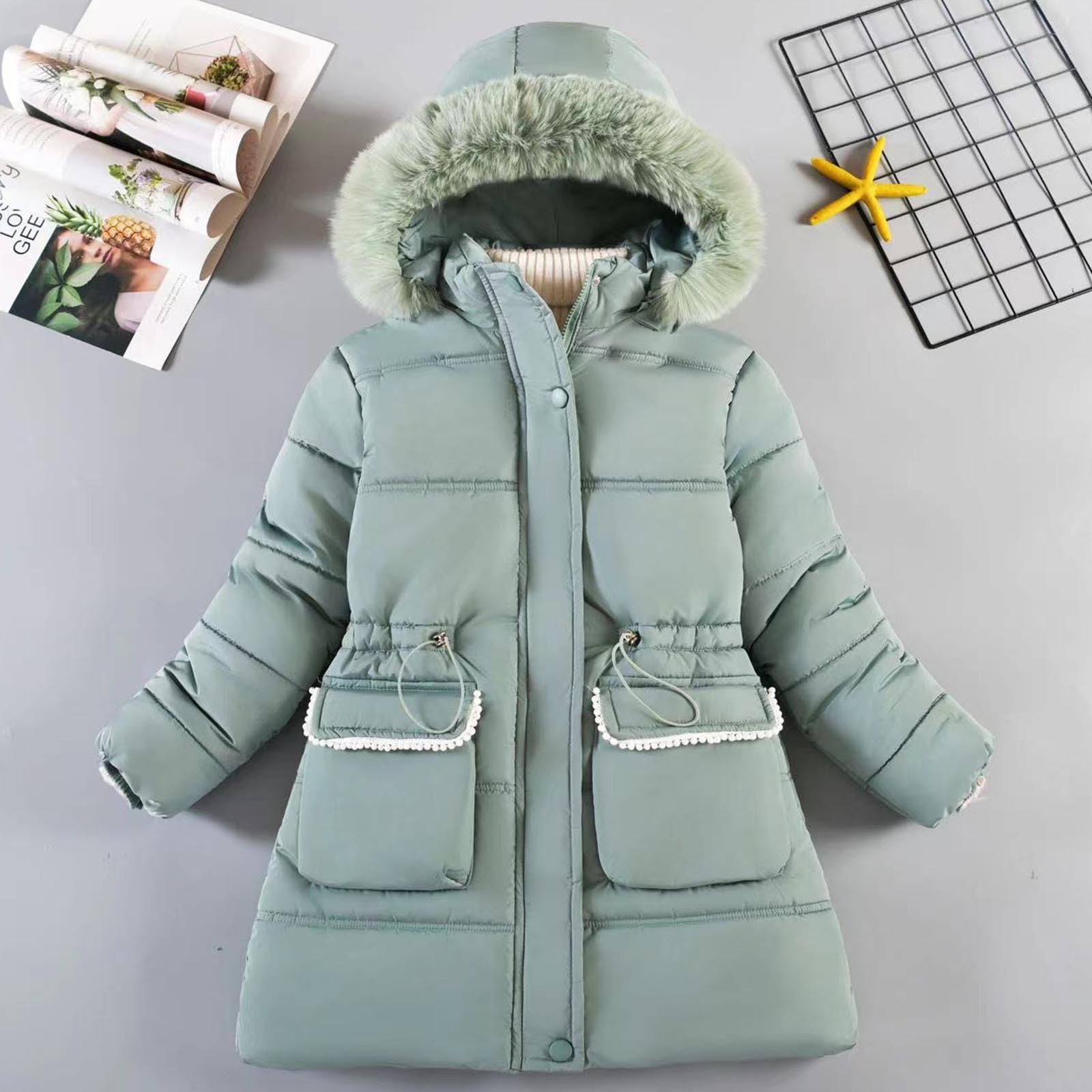 Abomasnow Little Kids Girls Warm Winter Coats Windproof Thicken Parka ...