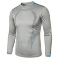 thumbnail image 1 of Abomasnow Men's Big & Tall Compression Shirts Lightweight Long Sleeve UPF 50+ Sun Protection Muscle Tops Breathable Quick Dry Athletic Workout Gym Sweatshirts on Clearance, 1 of 4