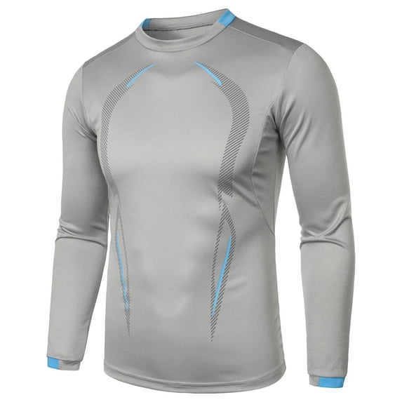Abomasnow Men's Big & Tall Compression Shirts Lightweight Long Sleeve UPF 50+ Sun Protection Muscle Tops Breathable Quick Dry Athletic Workout Gym Sweatshirts on Clearance