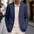 thumbnail image 1 of Abomasnow Men's Blazer Casual One Button Front Sport Coats Slim Fit Long Sleeve Notch Lapel Suit Jackets S-3XL, 1 of 6