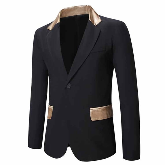 Abomasnow Men's Casual Corduroy Blazer Classic Fit One Button Sport Coat Fashion Notch Lapel Blazer Jacket M-XL