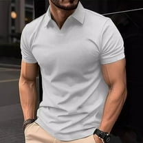 Abomasnow Men's Golf Shirts Breathable Quick Dry Moisture Wicking Sport Shirts Casual Short Sleeve Lapel Neck Stretch Muscle Shirts for Athletic Workout Gym on Clearance