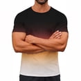 thumbnail image 1 of Abomasnow Men's Gradient Color T Shirt Short Sleeve Round Neck Tee Summer Tops S-3XL, 1 of 9