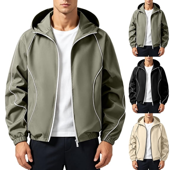 Abomasnow Men's Hooded Softshell Jacket Waterproof Lightweight Insulated Windbreaker Fleece Lined Rain Shell Jacket with Pockets