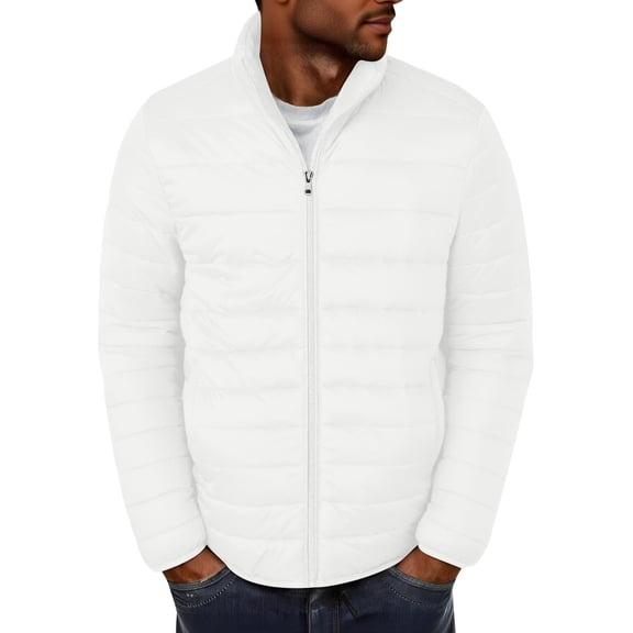 Abomasnow Men's Lightweight Puffer Jacket Winter Quilted Puffy Jackets Warm Water-Resistant Windproof Insulated Coats
