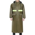 thumbnail image 1 of Abomasnow Men's Long Rain Jacket with Hood Lightweight Reflective Stripes Waterproof Emergency Rain Jacket, 1 of 6